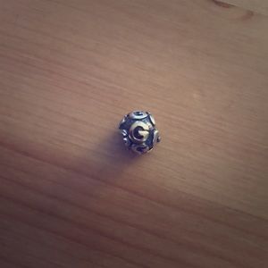 Pandora 14K alpha letter G charm